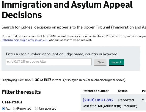 Open data in MOJ web services – Justice Digital