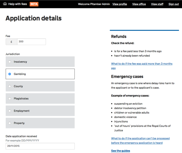 Screenshot showing contextual guidance