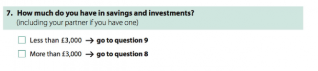 Question about savings on the redesigned help with fees application form 