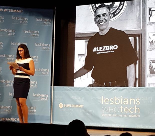 Obama is an ally of Lesbians Who Tech